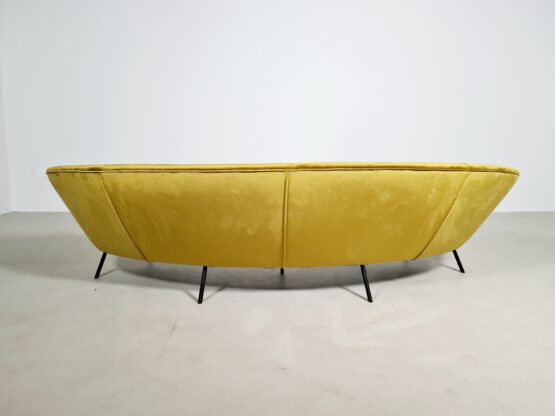 Vintage Italian curved sofa