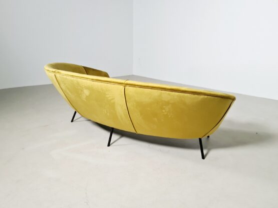 Vintage Italian curved sofa