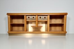 oak and brass sideboard/credenza