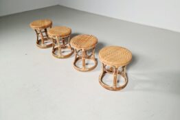 Bamboo stools, France, 1960