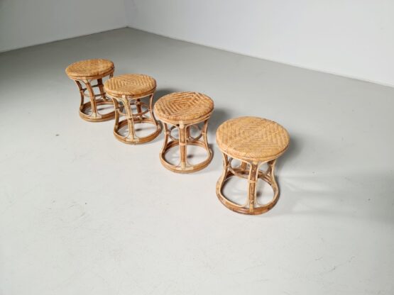 Bamboo stools, France, 1960