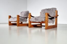 Solid pine sling chairs