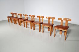 Luigi Vaghi dining chairs, Former