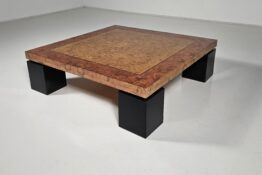 Burlwood coffee table