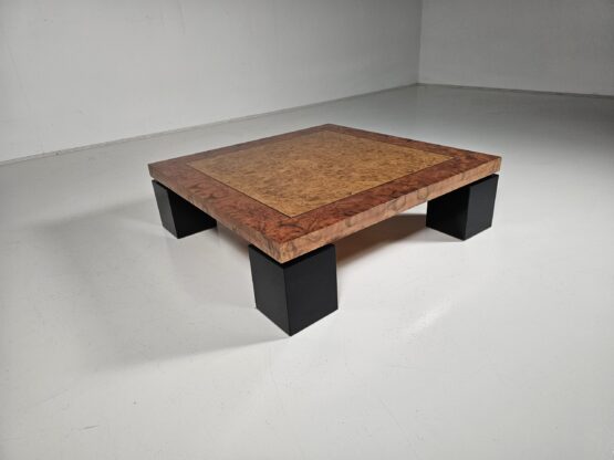 Burlwood coffee table