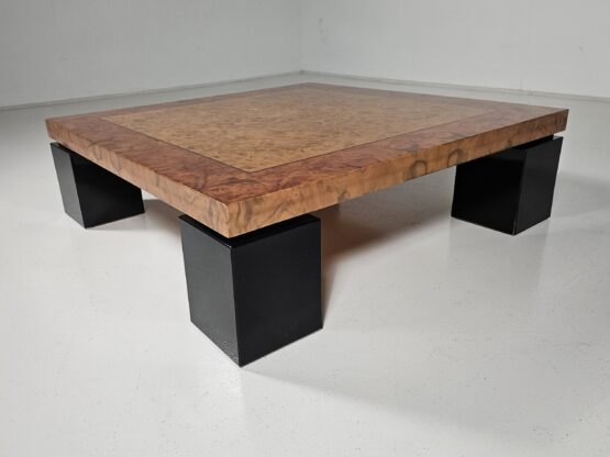 Burlwood coffee table